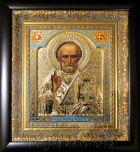 Икона "Николай Чудотворец" (позолота)