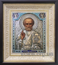 Икона "Николай Чудотворец" (в серебре)