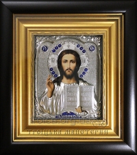 Икона "Господь Вседержитель" (малый, в серебре)