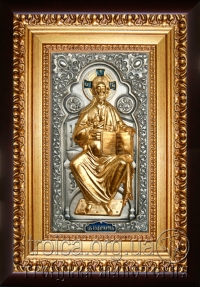 Икона "Николай Чудотворец на престоле" (позолота)